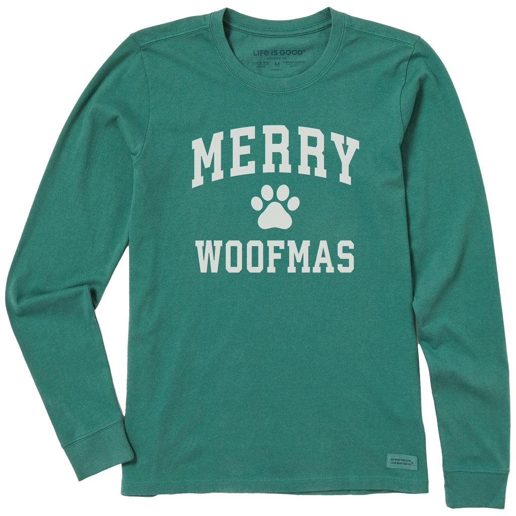 Women's Merry Woofmas Arch Long Sleeve Crusher Tee product image 1