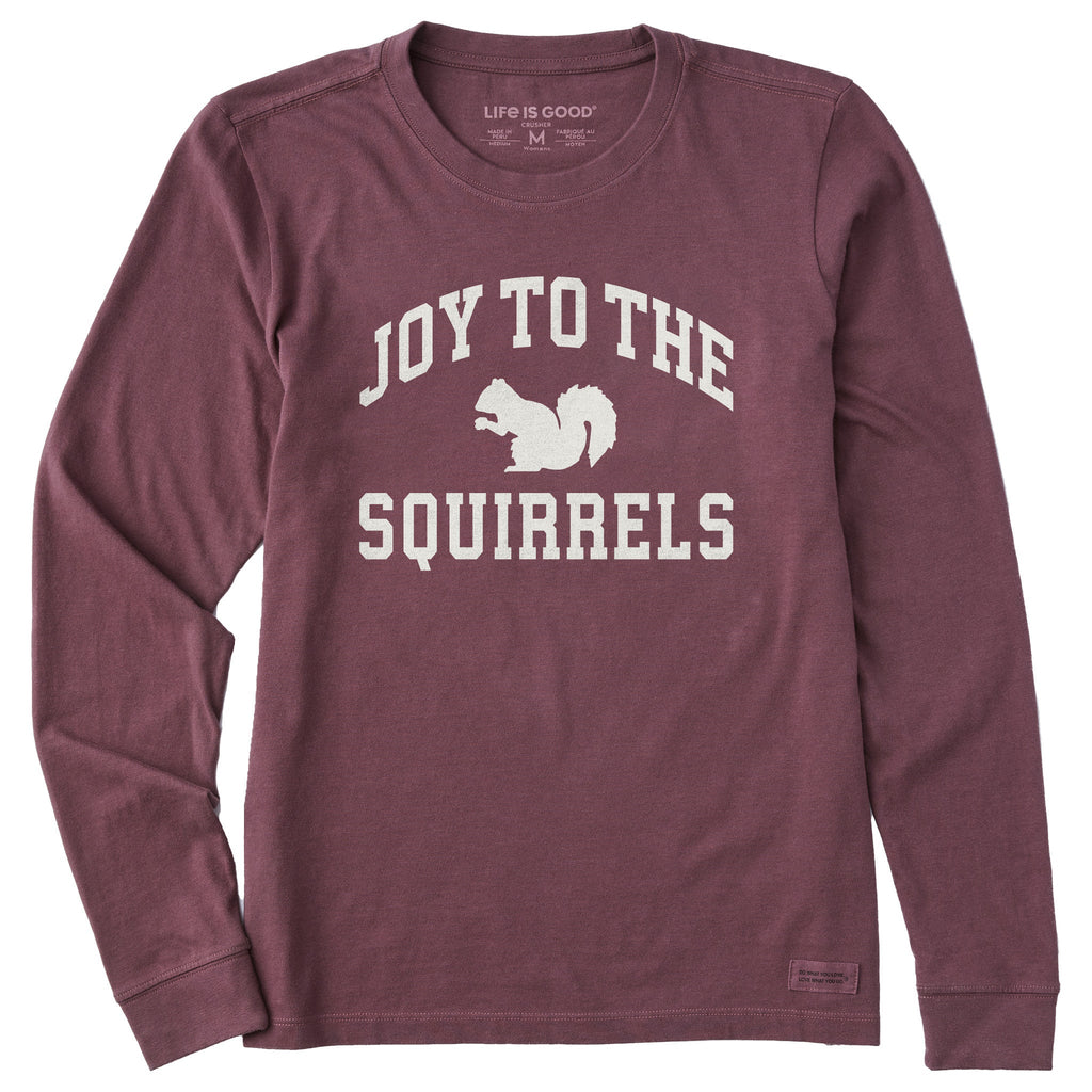 Women's Joy to the Squirrels Arch Long Sleeve Crusher Tee product image 1