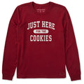 Women's Just Here for the Cookies Long Sleeve Crusher Tee product image 1