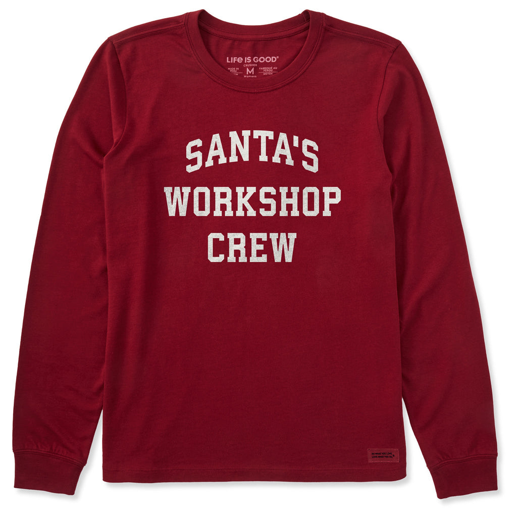 Women's Santa's Workshop Crew Arch Long Sleeve Crusher Tee product image 1