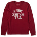 Women's Merry Christmas Yall Arch Long Sleeve Crusher Tee product image 1