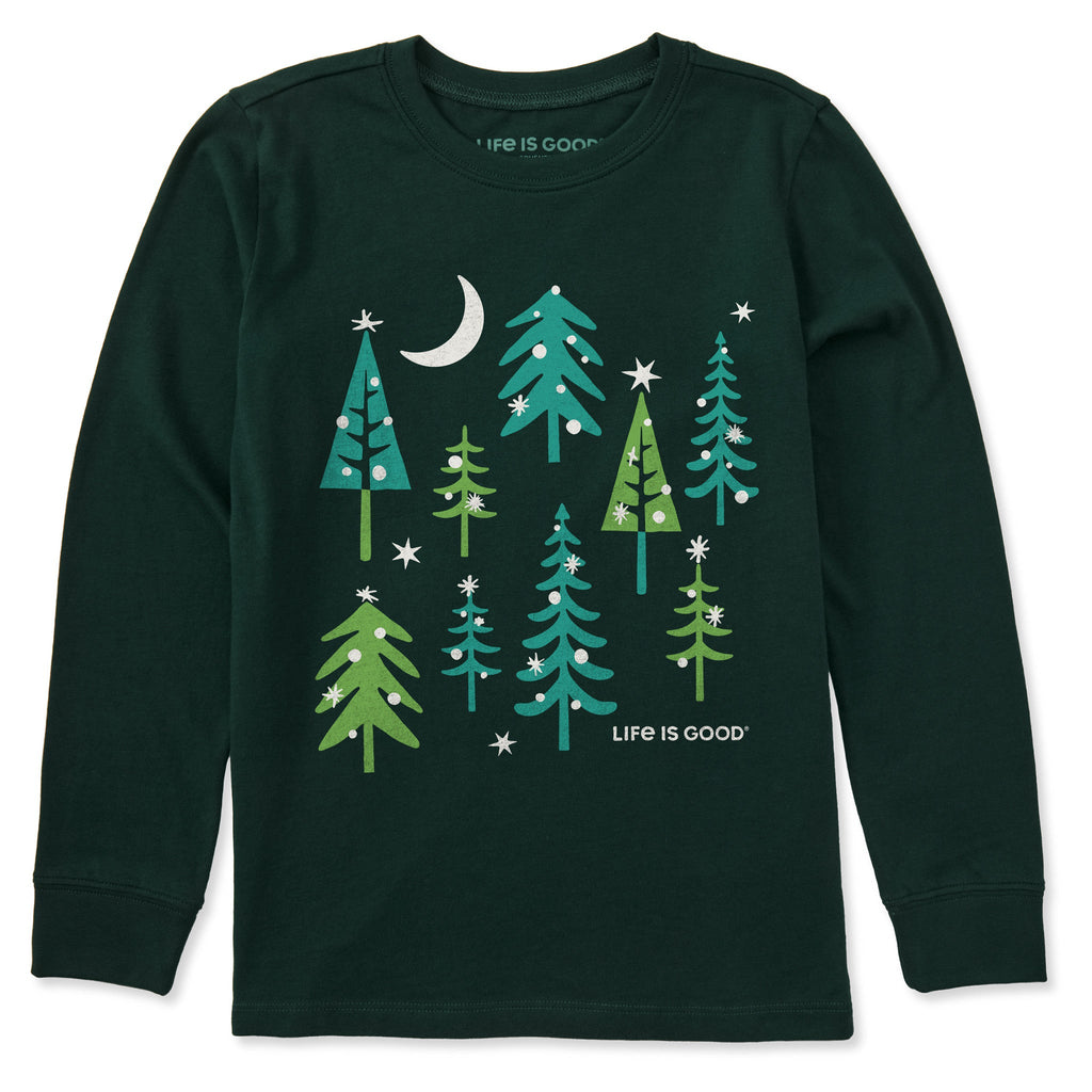 Kids Sparkle Trees Medley Long Sleeve Crusher Tee product image 1