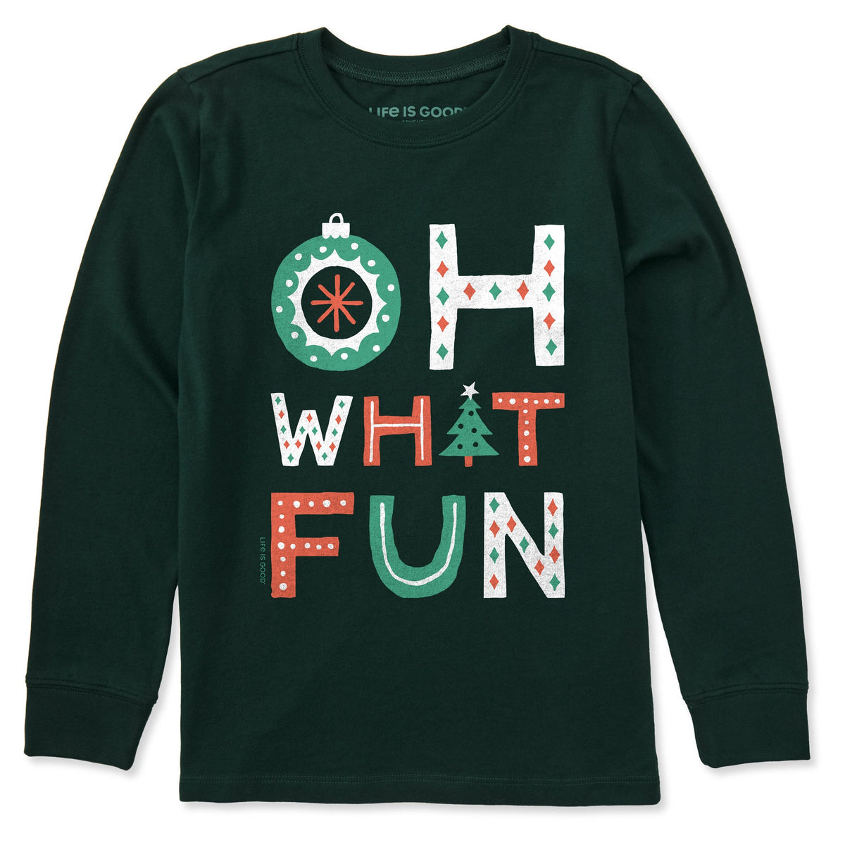 Kids Oh What Fun Long Sleeve Crusher Tee product image 1
