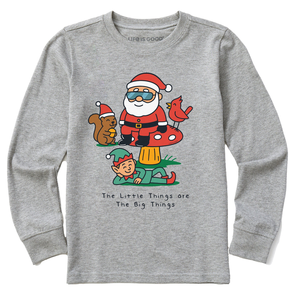 Kids Little Forest Santa Long Sleeve Crusher Tee product image 1
