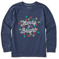 Kids Merry & Bright Lights Long Sleeve Crusher Tee product image 1