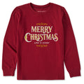 Kids Merry Christmas Decorative Long Sleeve Crusher Tee product image 1