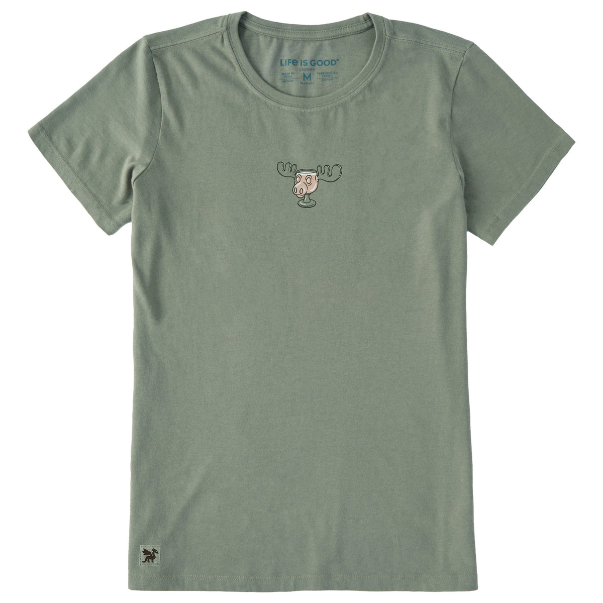 Women's Moose Cup Short Sleeve Crusher Tee