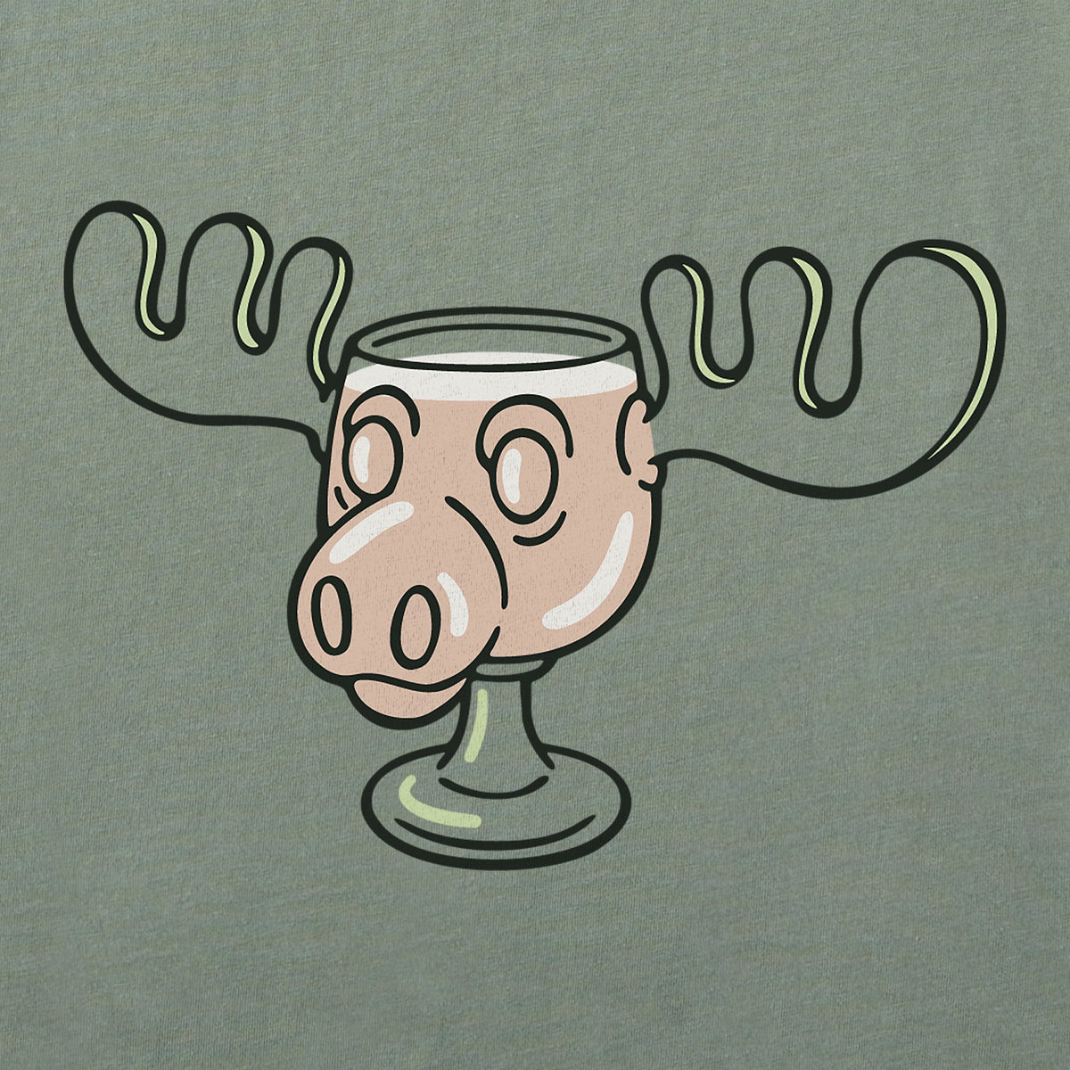 Women's Moose Cup Short Sleeve Crusher Tee