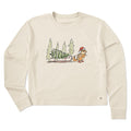 Women's Chipmunk Sled Long Sleeve Crusher Boxy Tee