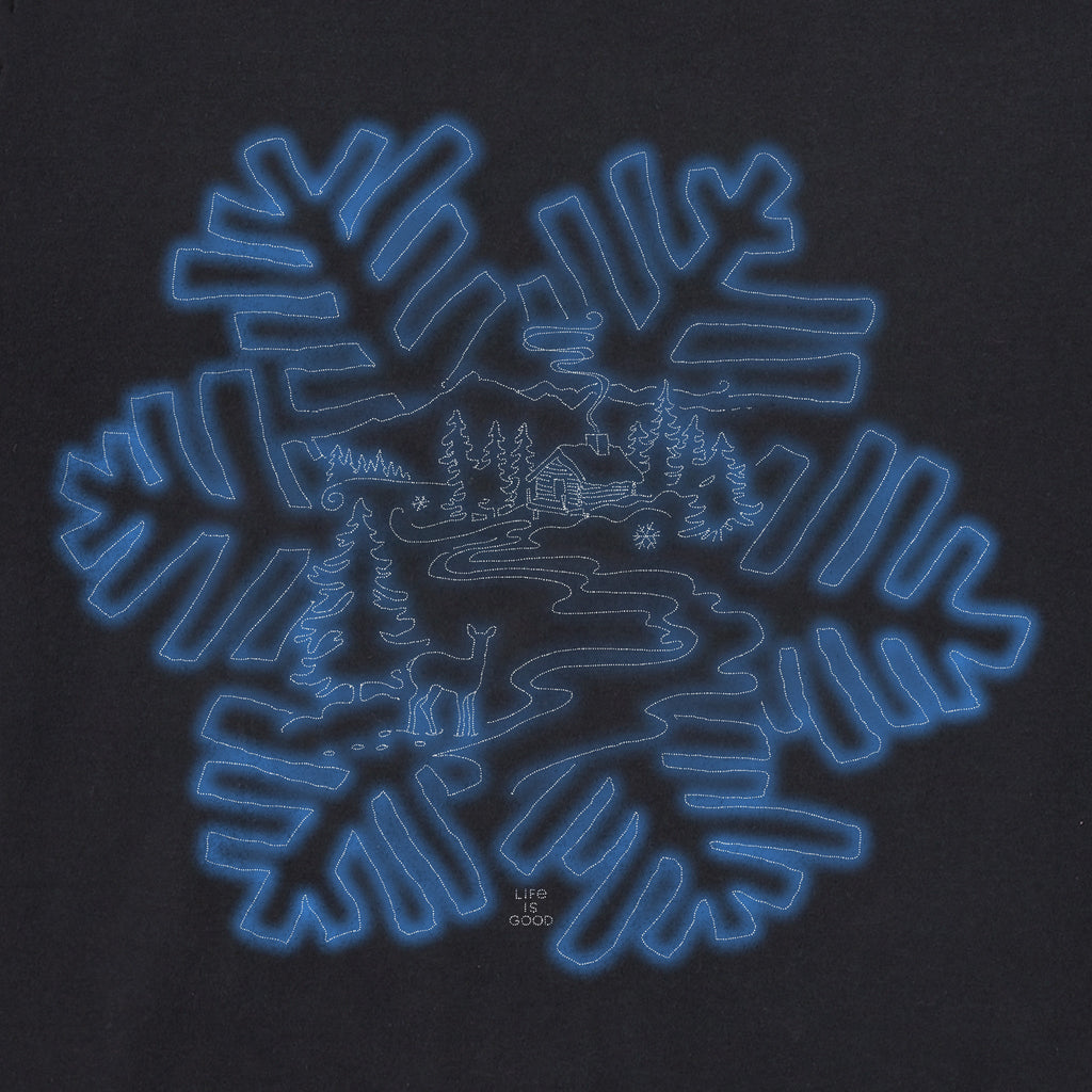 Women's Snowflake Cabin Long Sleeve Crusher Boxy Tee product image 2