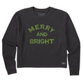 Women's Merry and Bright Sparkle Long Sleeve Crusher Boxy product image 1