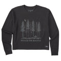 Women's Peace on Earth Trees Sparkle Long Sleeve Crusher product image 1