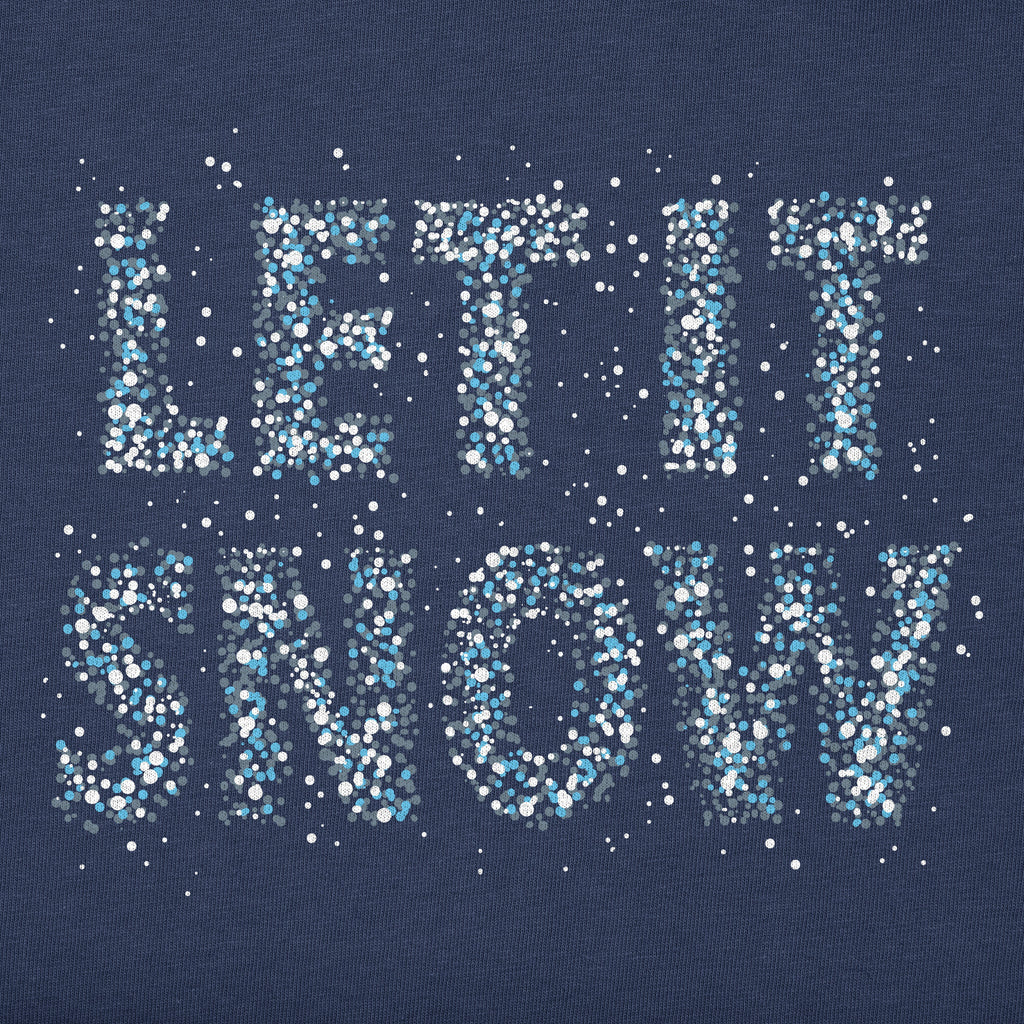 Women's Let it Snow Sparkle Long Sleeve Crusher Boxy Tee product image 2