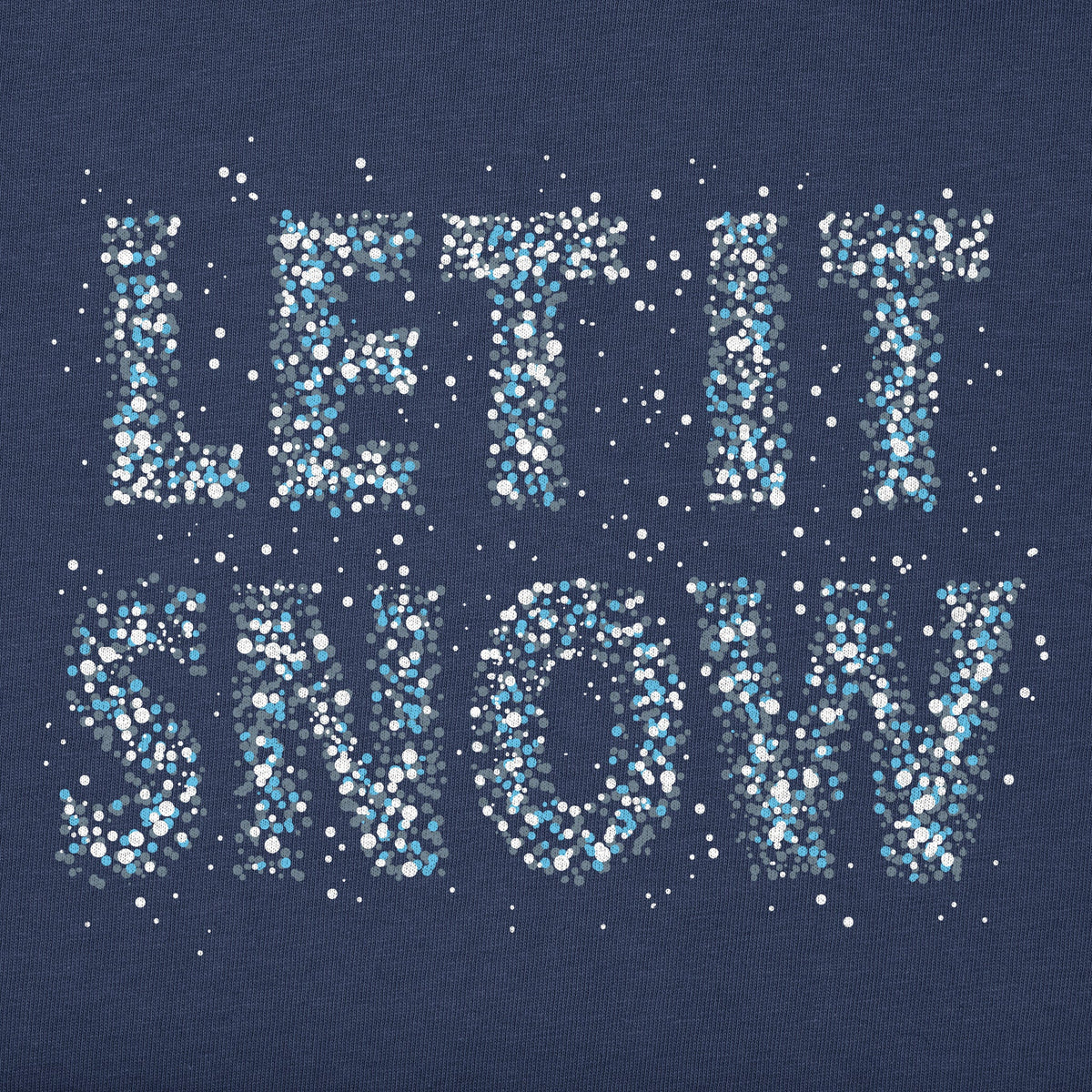 Women's Let it Snow Sparkle Long Sleeve Crusher Boxy Tee product image 2
