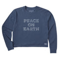 Women's Peace on Earth Sparkle Long Sleeve Crusher Boxy Tee product image 1