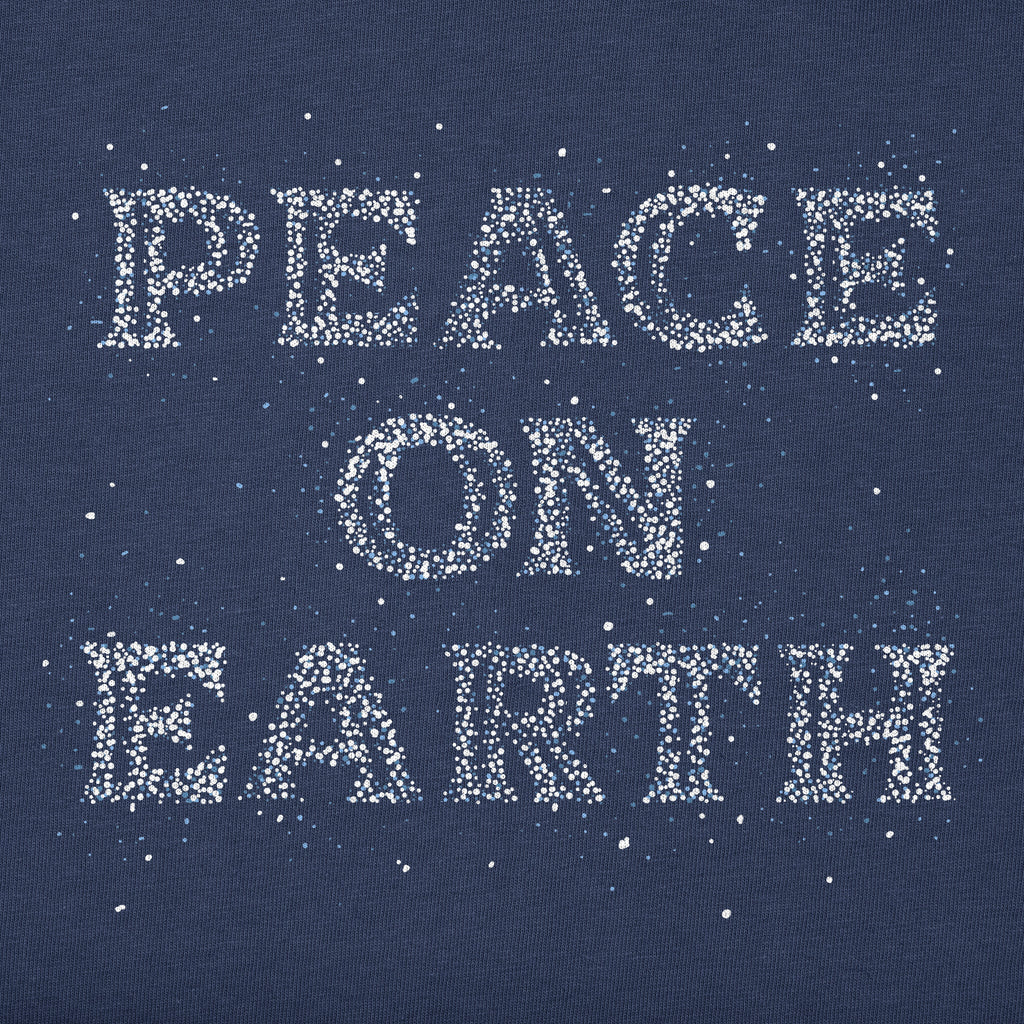 Women's Peace on Earth Sparkle Long Sleeve Crusher Boxy Tee product image 2