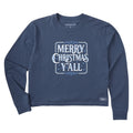 Women's Merry Christmas Yall Frame Long Sleeve Crusher Boxy product image 1