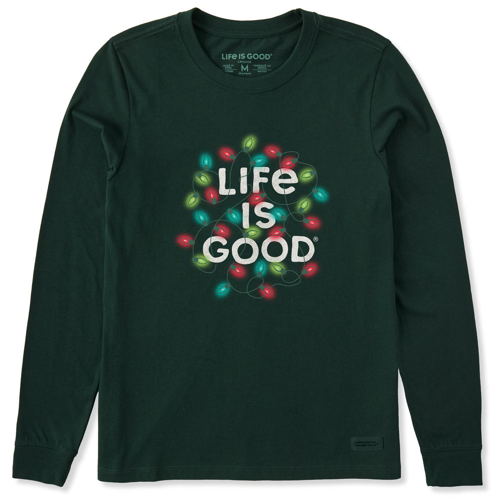 Women's Christmas Lights LIG Stack Long Sleeve Crusher Tee product image 1