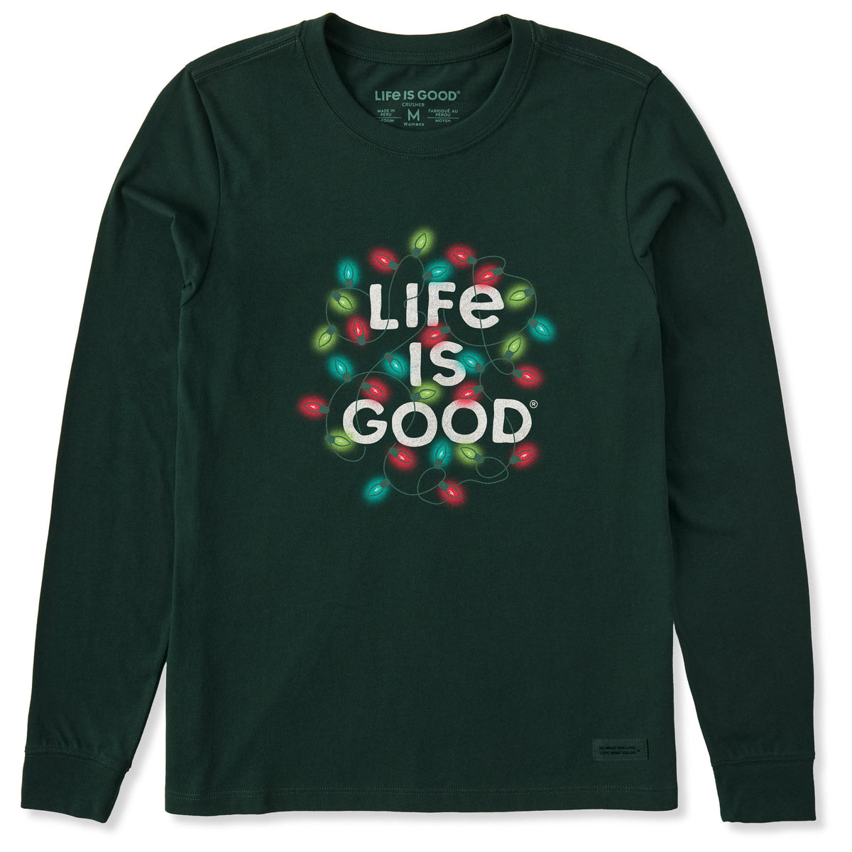 Women's Christmas Lights LIG Stack Long Sleeve Crusher Tee product image 1