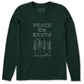 Women's Peace on Earth Tall Sparkle Long Sleeve Crusher Tee product image 1