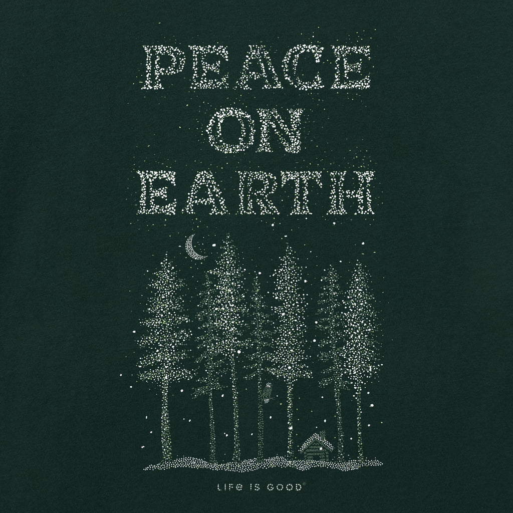 Women's Peace on Earth Tall Sparkle Long Sleeve Crusher Tee product image 2