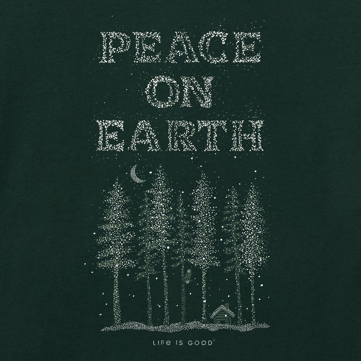 Women's Peace on Earth Tall Sparkle Long Sleeve Crusher Tee product image 2