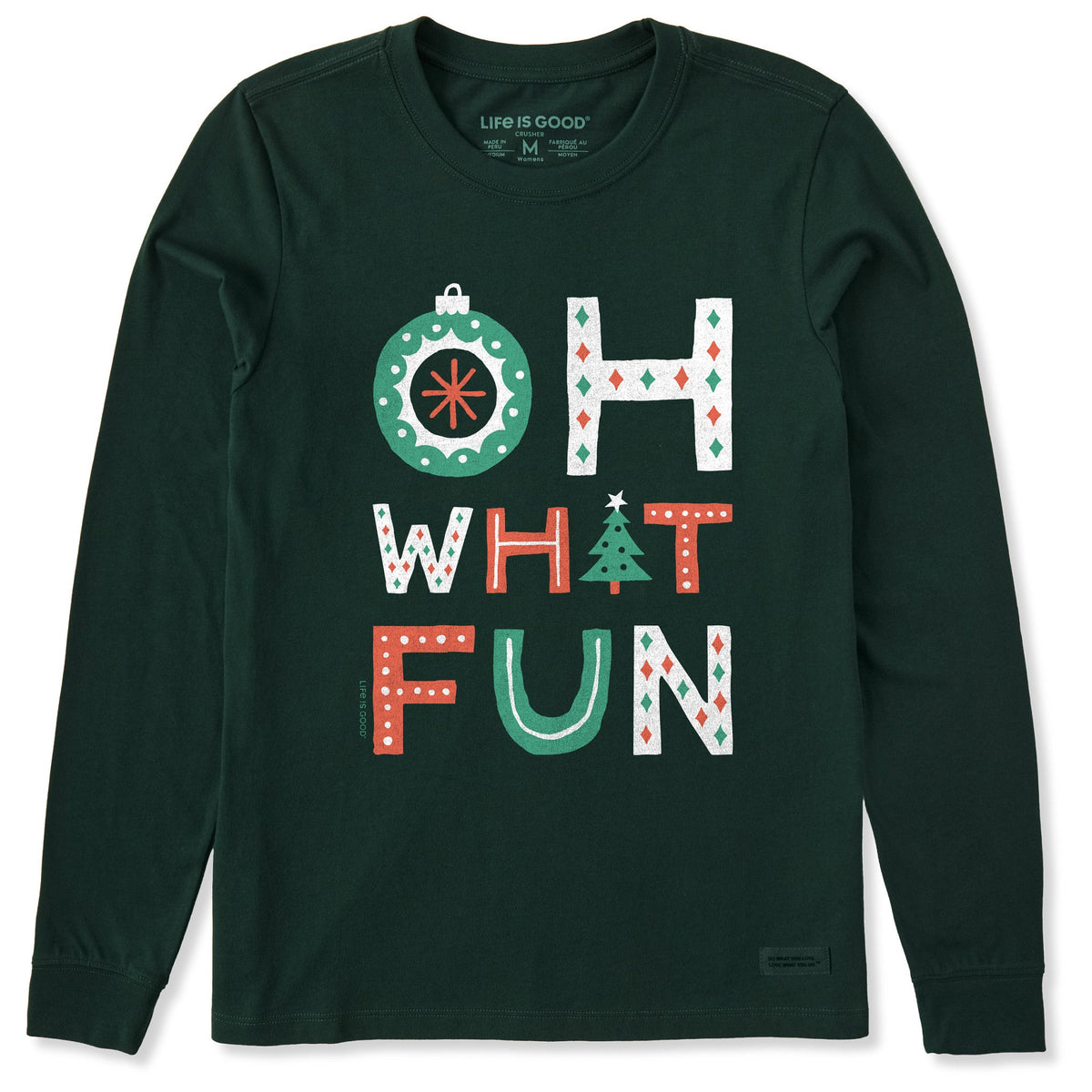 Women's Oh What Fun Long Sleeve Crusher Tee product image 1