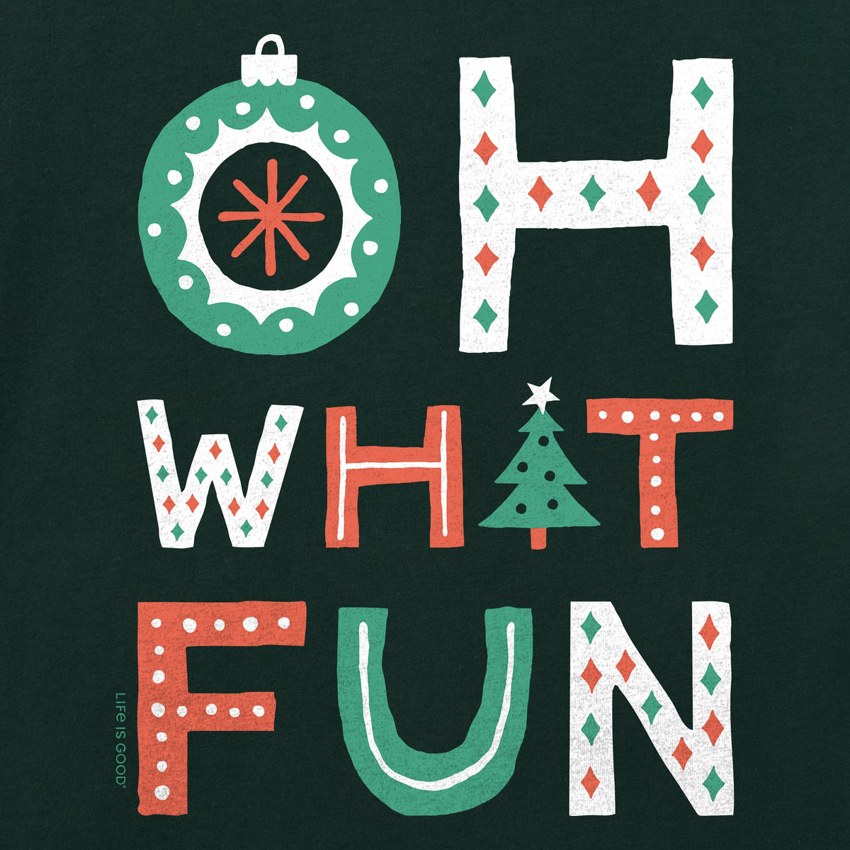Women's Oh What Fun Long Sleeve Crusher Tee product image 2