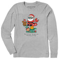 Women's Little Forest Santa Long Sleeve Crusher Tee product image 1