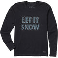 Women's Let it Snow Sparkle Long Sleeve Crusher Tee product image 1