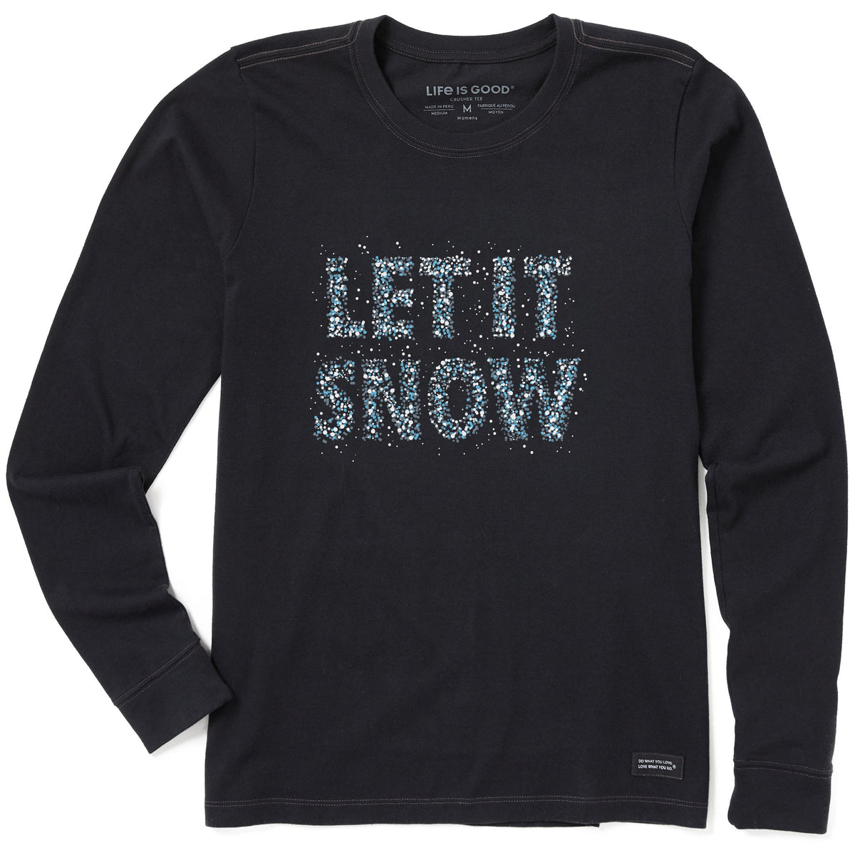 Women's Let it Snow Sparkle Long Sleeve Crusher Tee product image 1