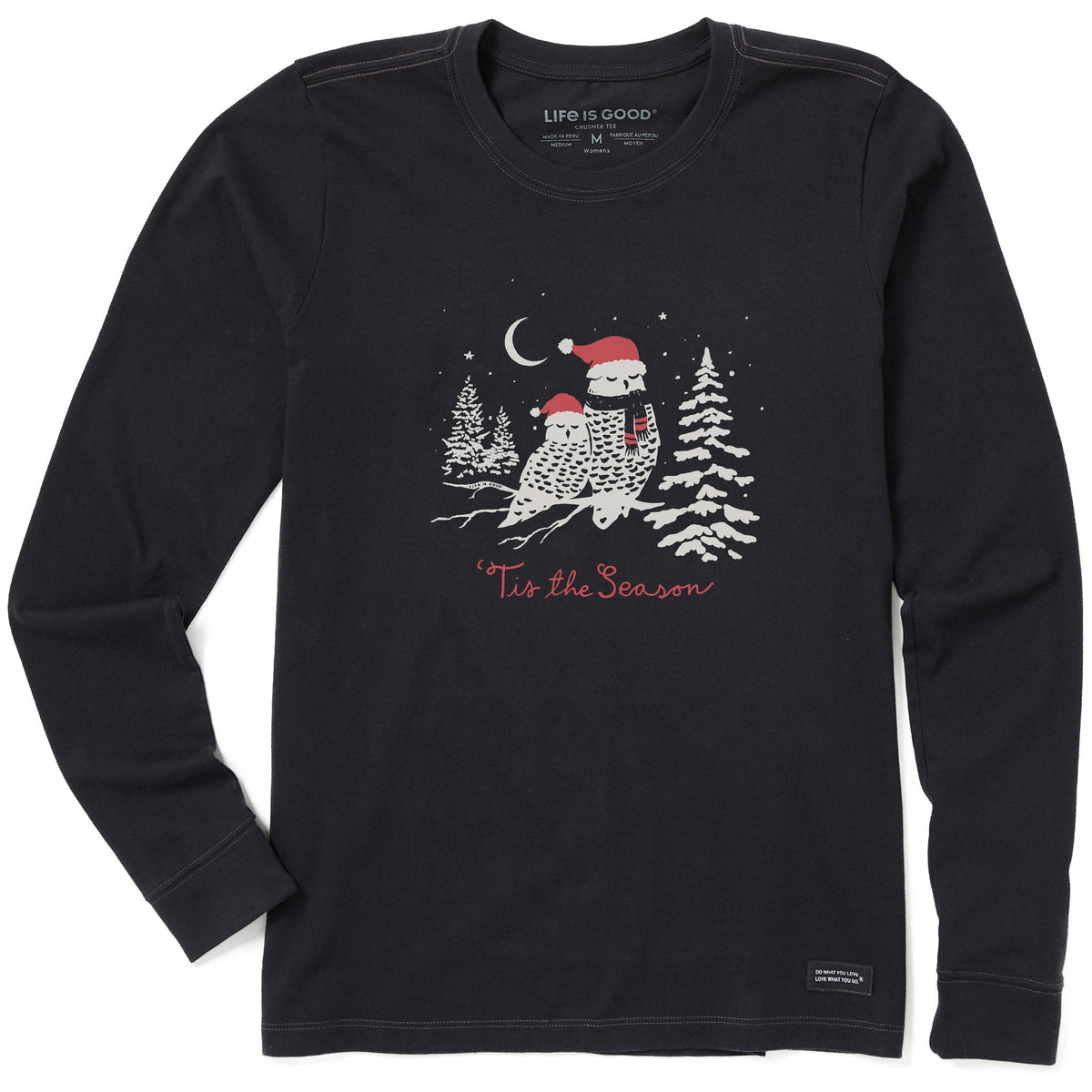 Women's Tis the Season Owls Long Sleeve Crusher Tee product image 1