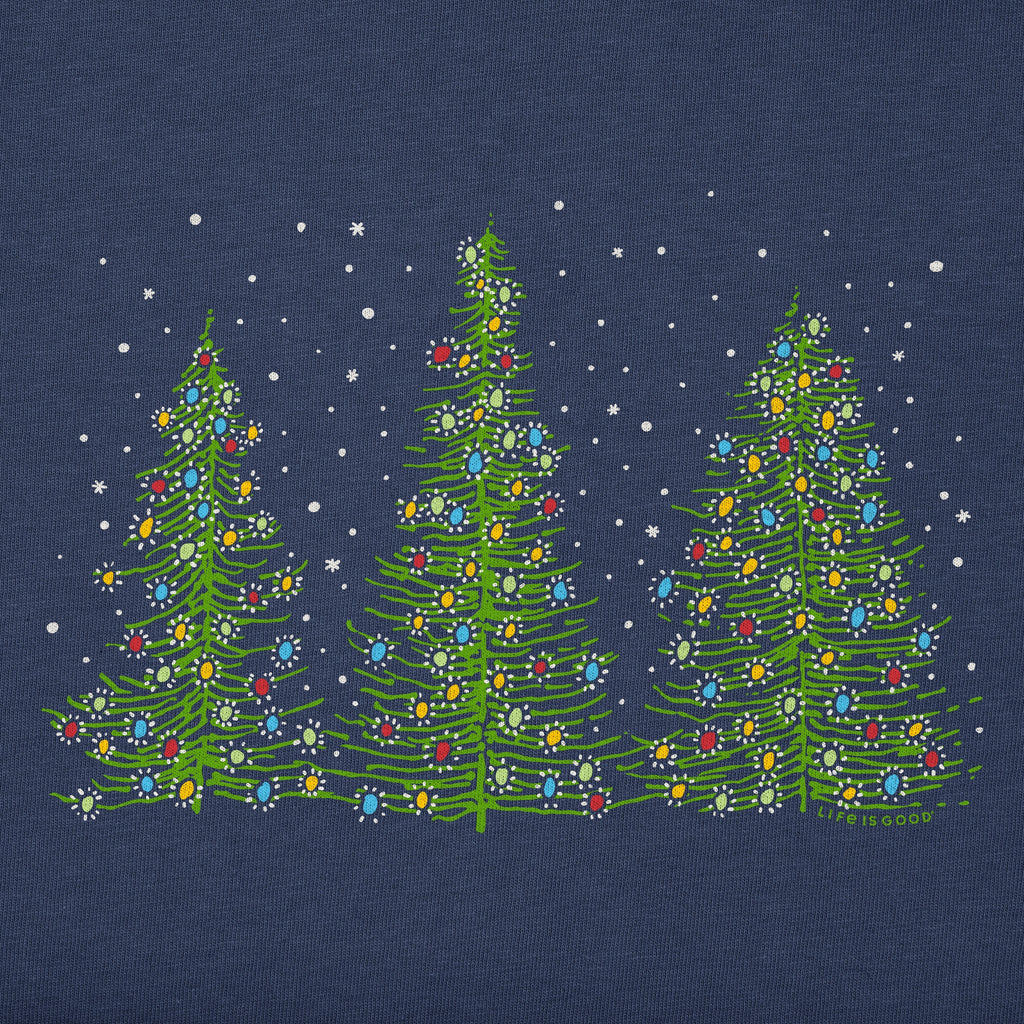 Women's Three Christmas Trees Long Sleeve Crusher Tee product image 2