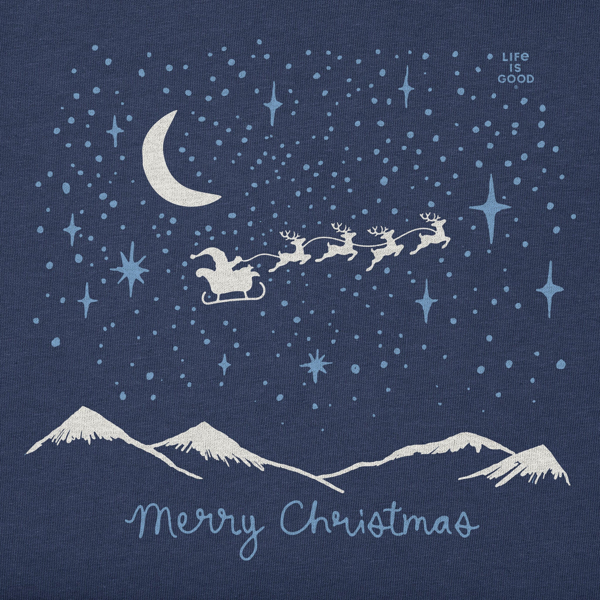 Women's Santa in the Sky Long Sleeve Crusher Tee product image 2