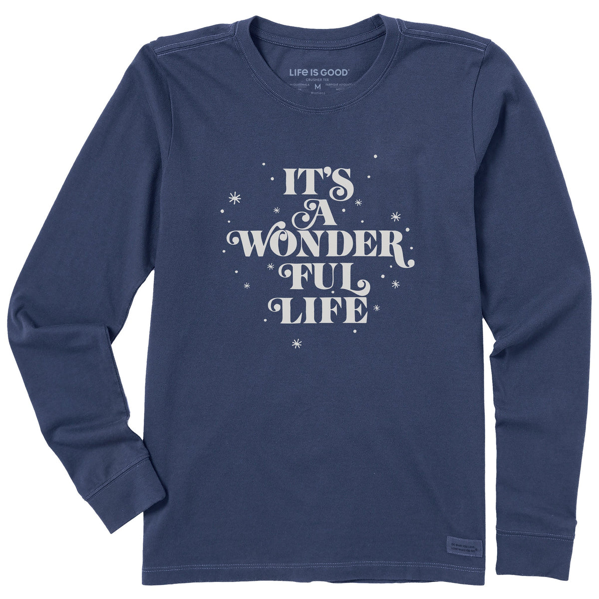Women's It's a Wonderful Life Stack Long Sleeve Crusher Tee product image 1