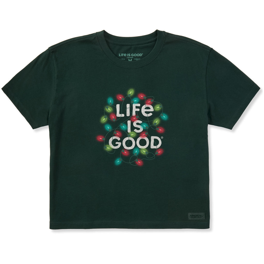 Women's Christmas Lights LIG Stack Short Sleeve Crusher product image 1