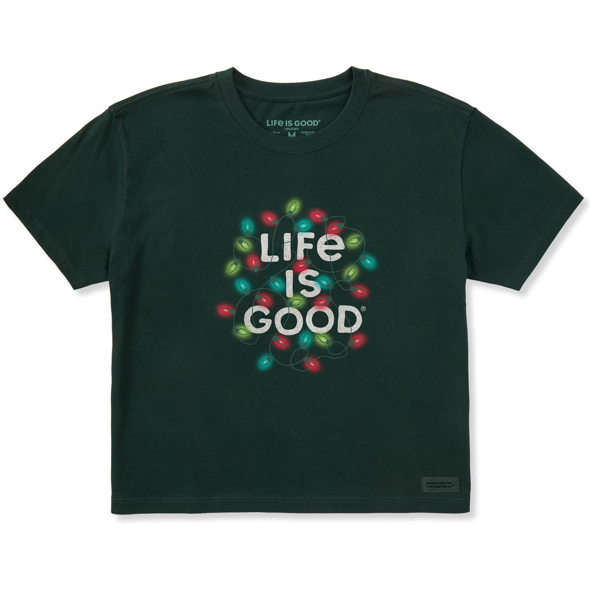 Women's Christmas Lights LIG Stack Short Sleeve Crusher product image 1