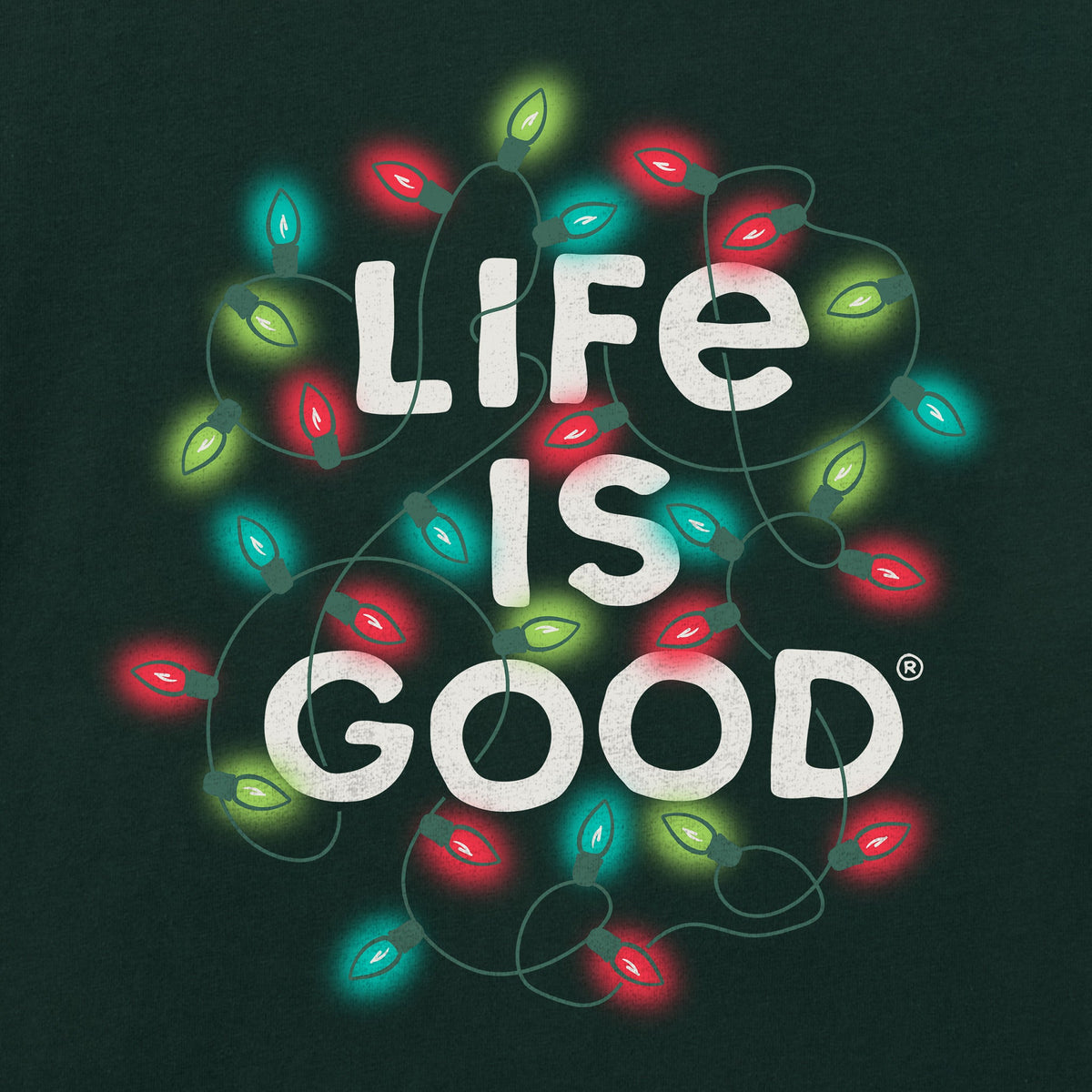 Women's Christmas Lights LIG Stack Short Sleeve Crusher product image 2