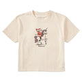 Women's Believe Santa Unicorn Short Sleeve Crusher Boxy Tee product image 1