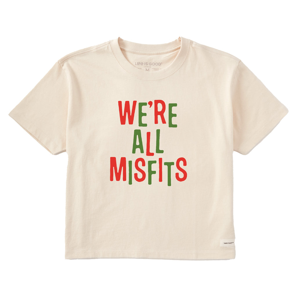 Women's We're All Misfits Jumbled Short Sleeve Crusher Boxy product image 1