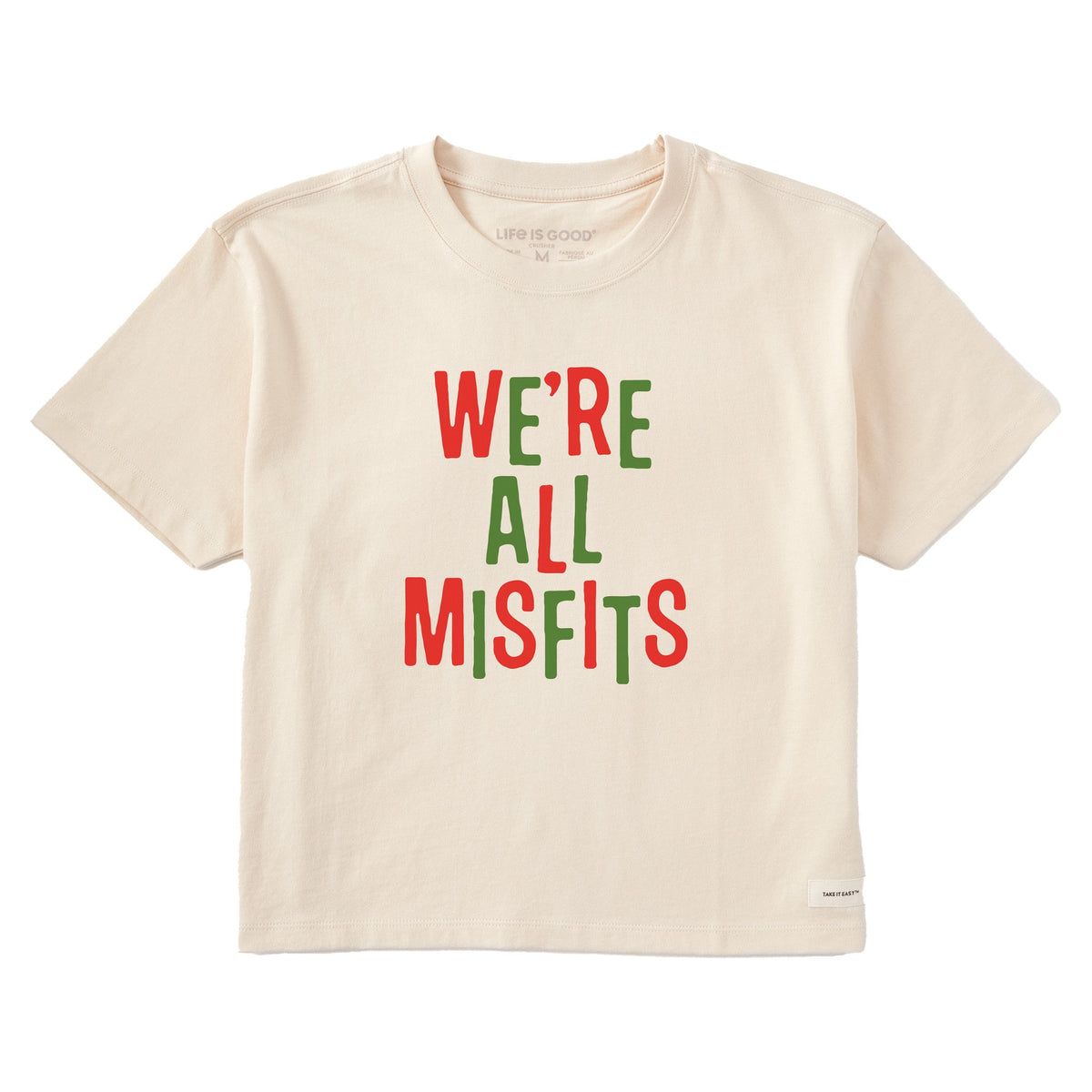 Women's We're All Misfits Jumbled Short Sleeve Crusher Boxy product image 1