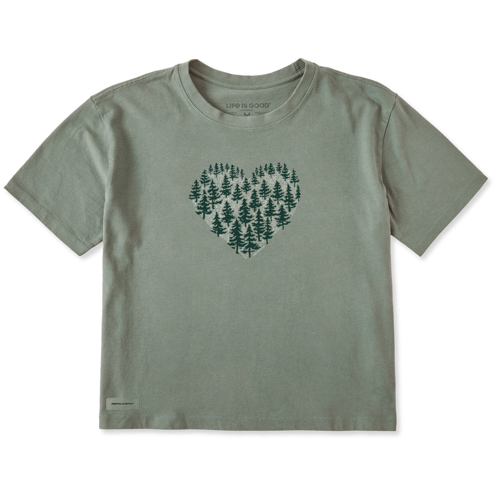Women's Forest Heart Short Sleeve Crusher Boxy Tee product image 1