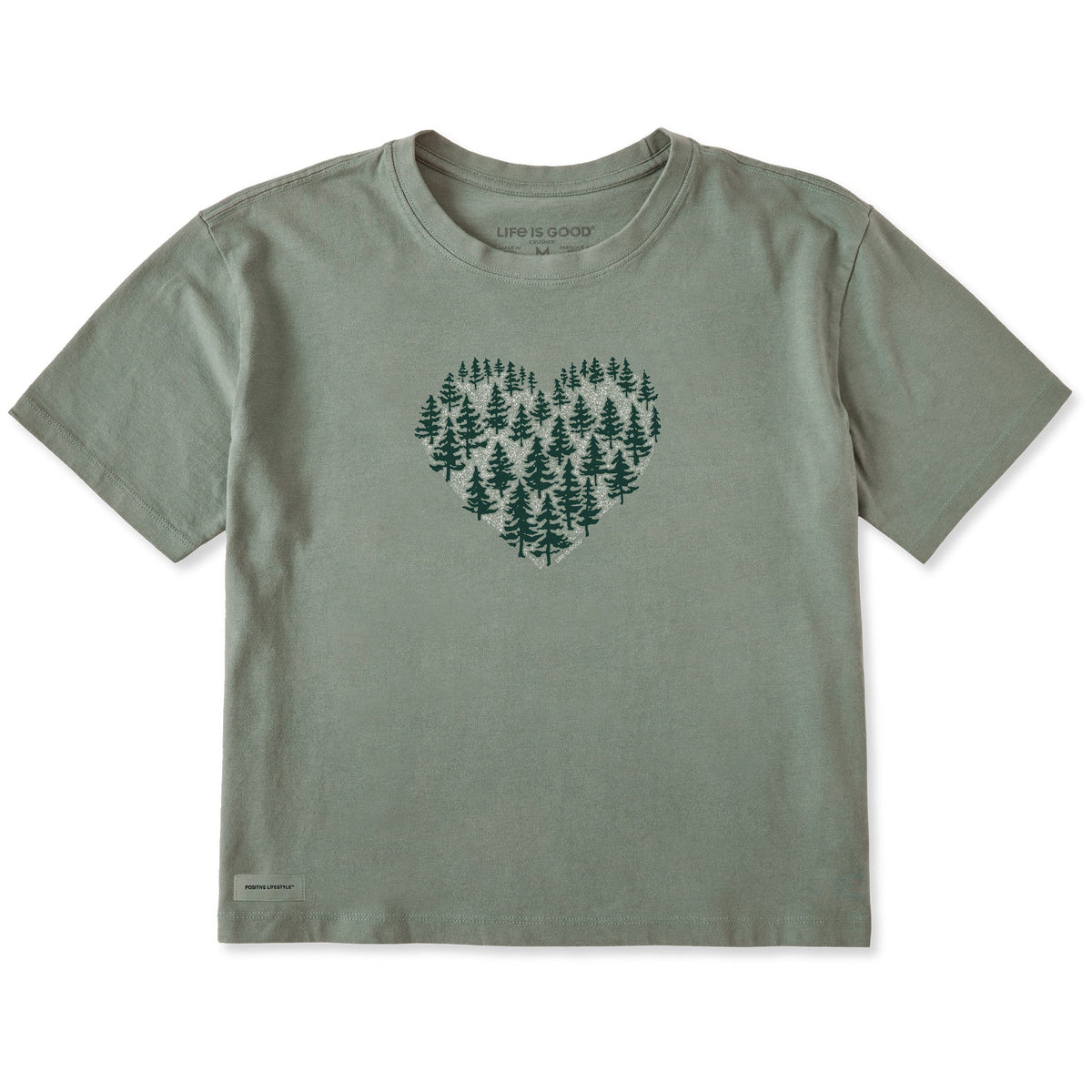 Women's Forest Heart Short Sleeve Crusher Boxy Tee product image 1