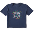 Women's Merry & Bright Lights Short Sleeve Crusher Boxy Tee product image 1