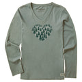 Women's Forest Heart Long Sleeve Crusher Vee product image 1