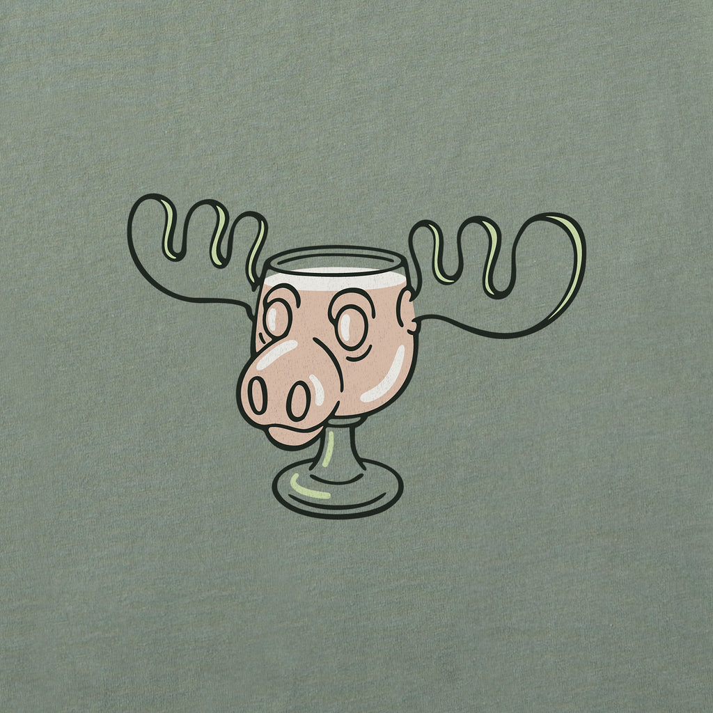Men's Moose Cup Short Sleeve Crusher Tee