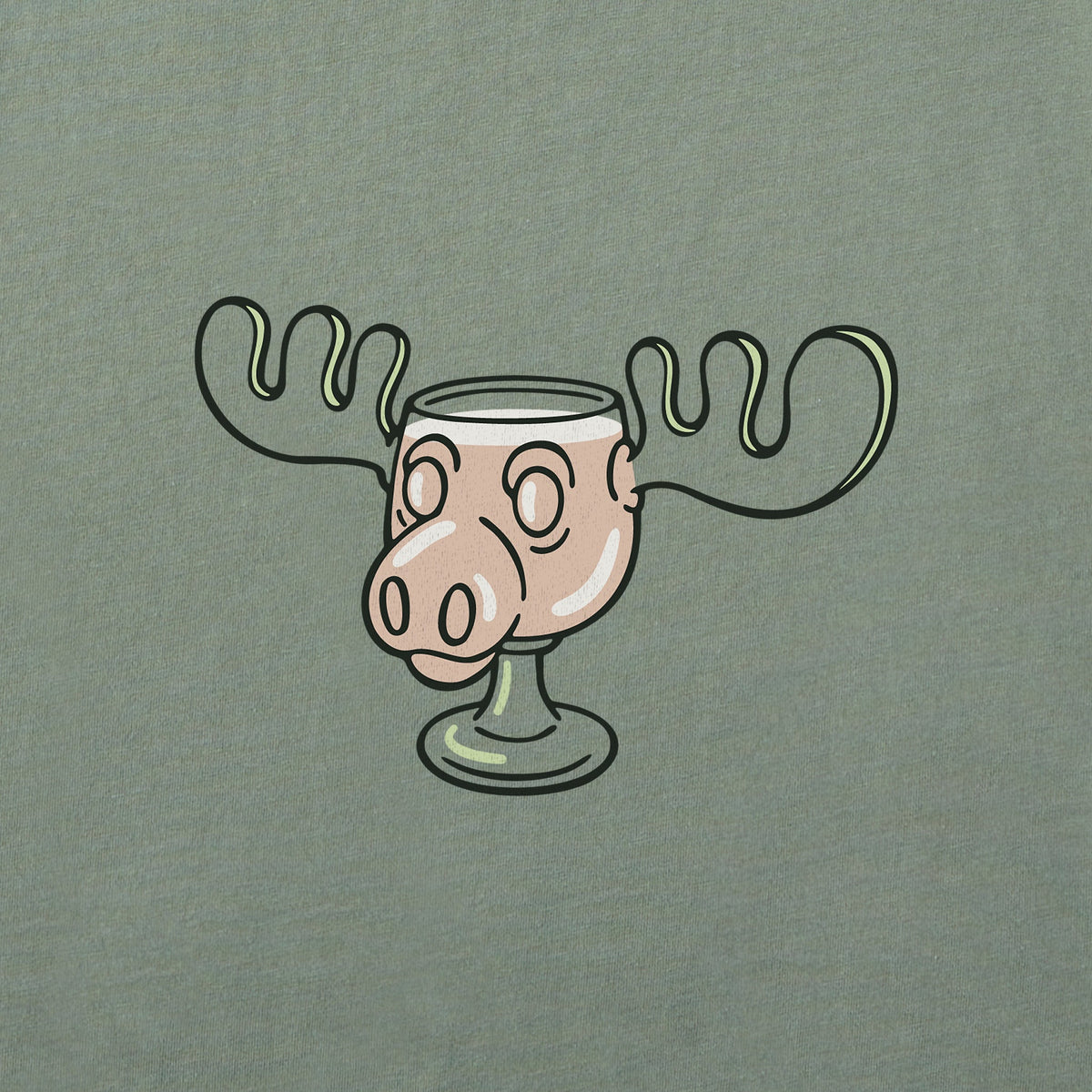 Men's Moose Cup Short Sleeve Crusher Tee