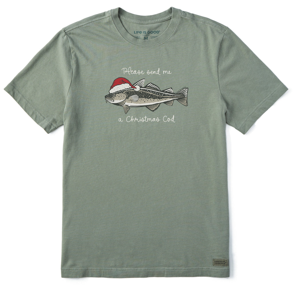 Men's Christmas Cod Short Sleeve Crusher Tee