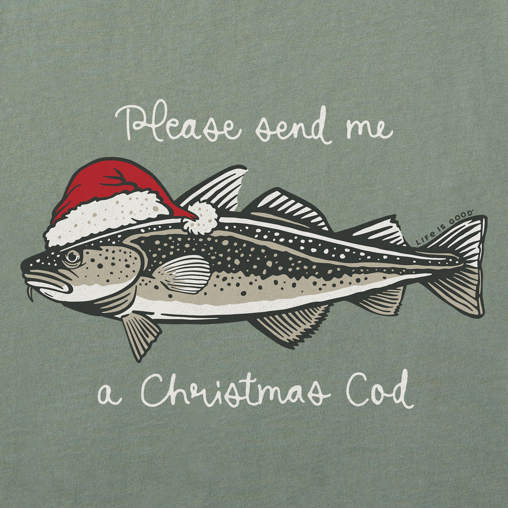 Men's Christmas Cod Short Sleeve Crusher Tee