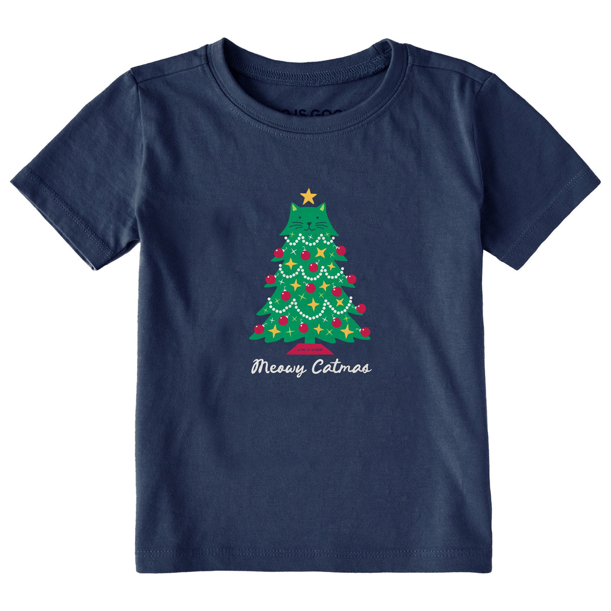 Toddler Meowy Catmas Cat Tree Short Sleeve Crusher Tee product image 3